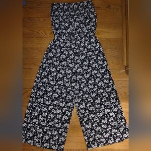 Maurices Pantsuit Jumpsuit, Black Strapless, Daisy